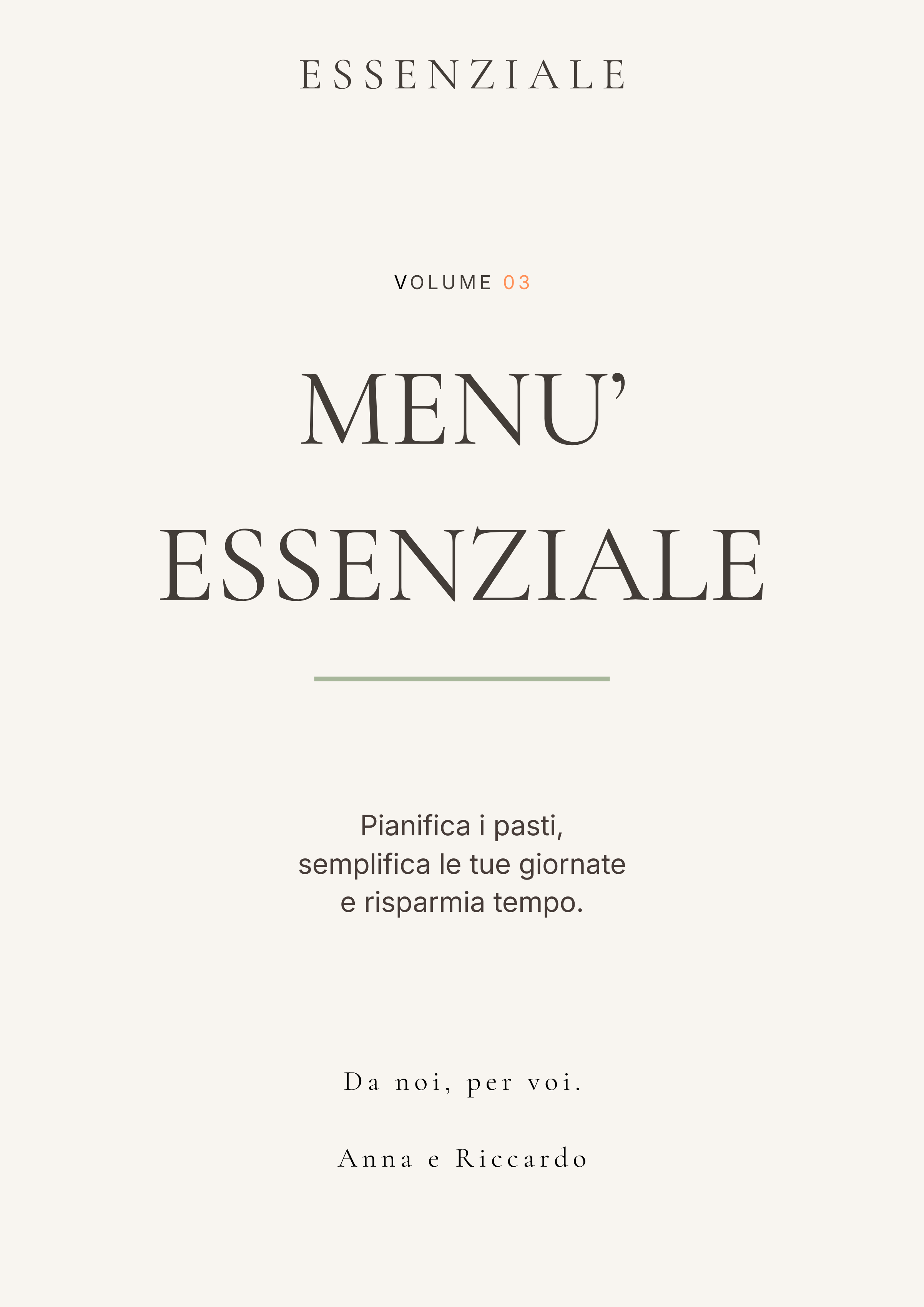 Menu Essenziale